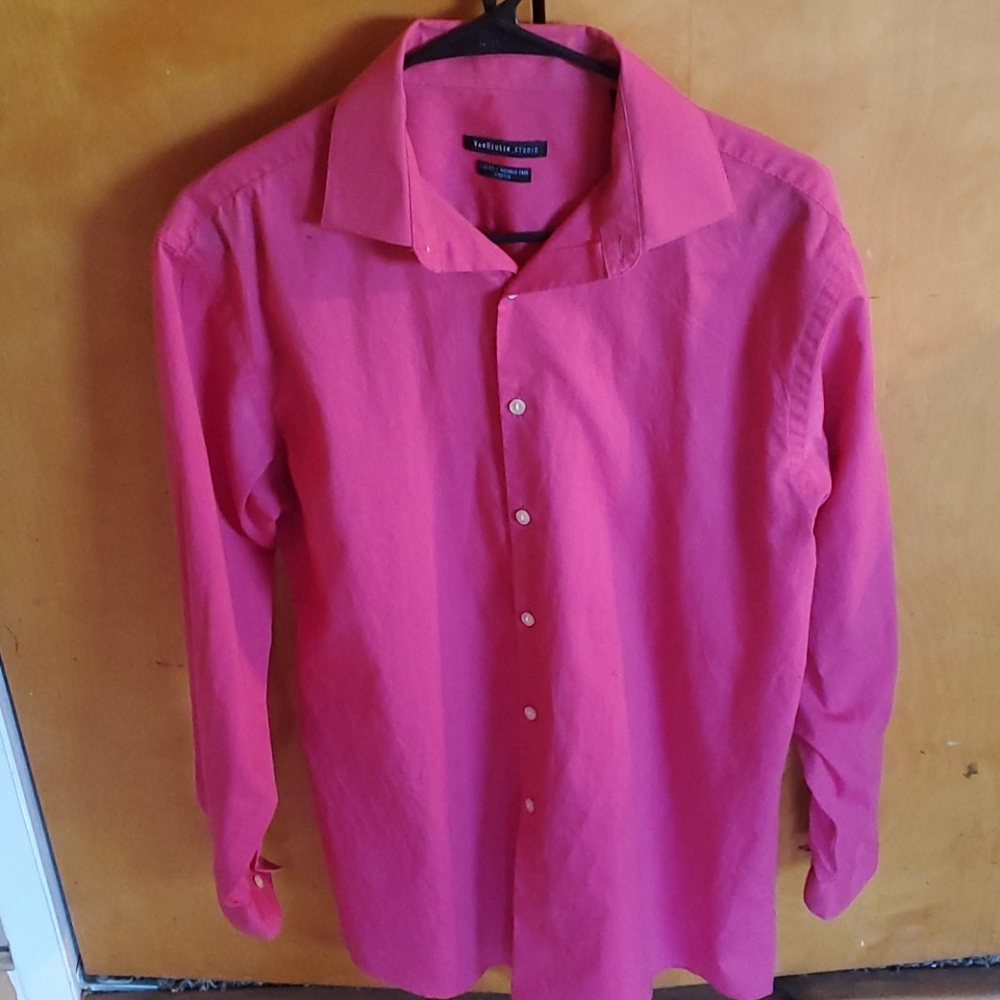 Van Heusen Studio mens dress shirt pink